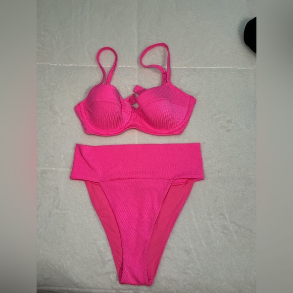 aerie Other - Vibrant Pink Bikini Set